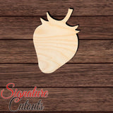 Strawberry Shape Cutout in Wood