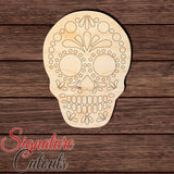 Sugar Skull 003 - Paint by Line Shape Cutout - Signature Cutouts
