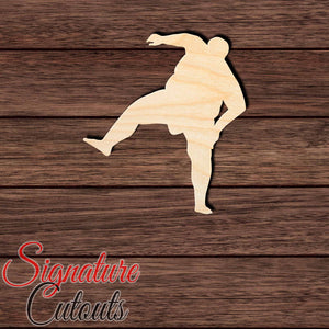 Sumo Wrestler 006 Shape Cutout in Wood, Acrylic or Acrylic Mirror - Signature Cutouts