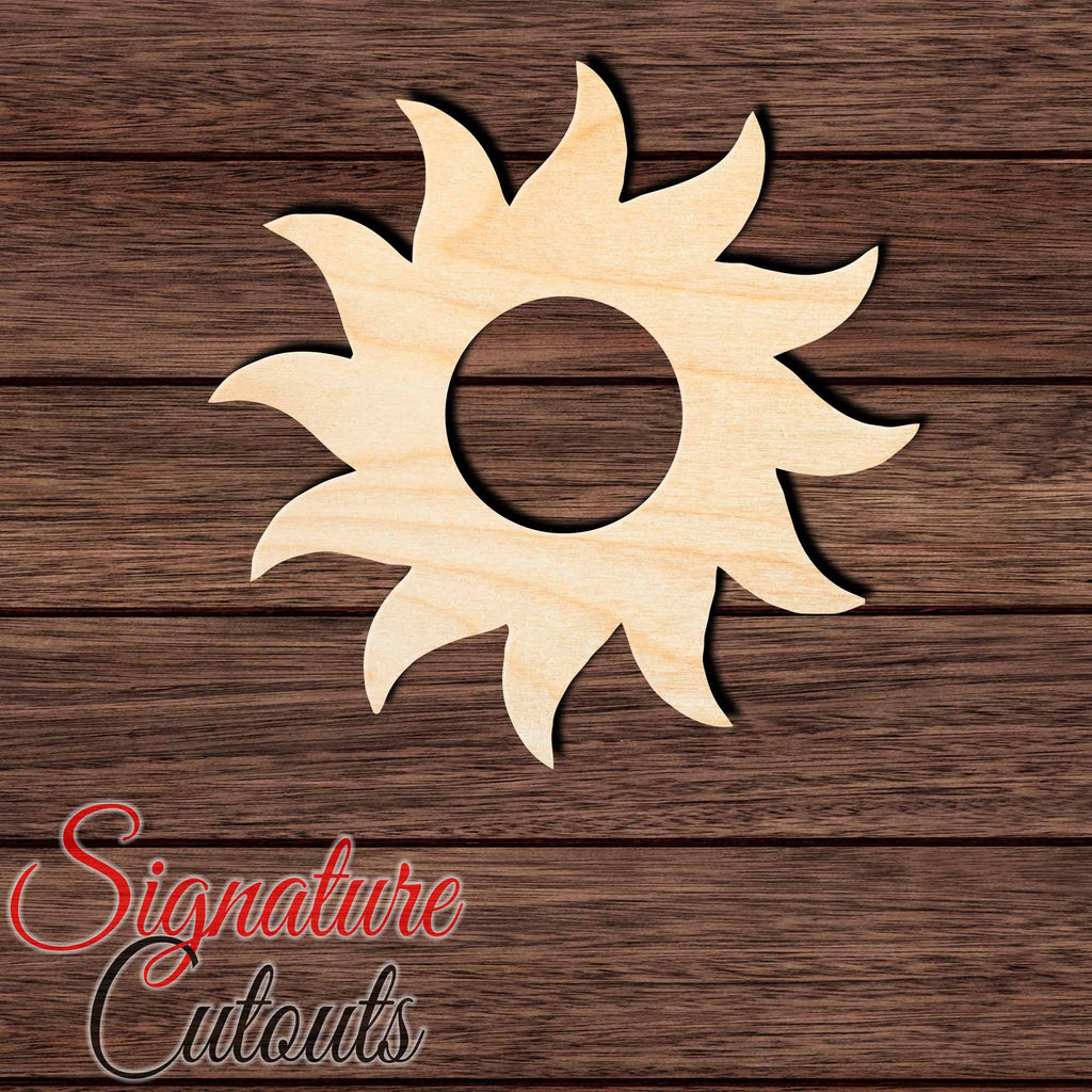 Sun 005 with Hole Shape Cutout Craft Shapes & Bases Signature Cutouts 