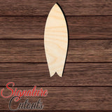Surf Board 002 Shape Cutout in Wood