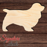Sussex Spaniel Shape Cutout in Wood, Acrylic or Acrylic Mirror - Signature Cutouts