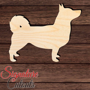 Swedish Vallhund Shape Cutout in Wood, Acrylic or Acrylic Mirror - Signature Cutouts