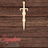 Sword 001 Shape Cutout in Wood, Acrylic or Acrylic Mirror - Signature Cutouts