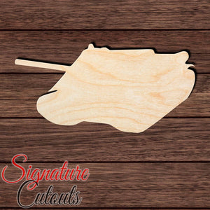 Tank 004 Shape Cutout in Wood, Acrylic or Acrylic Mirror - Signature Cutouts