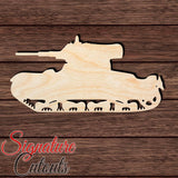 Tank 005 Shape Cutout in Wood, Acrylic or Acrylic Mirror - Signature Cutouts