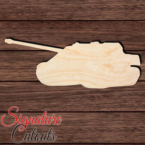 Tank 006 Shape Cutout in Wood, Acrylic or Acrylic Mirror - Signature Cutouts