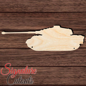 Tank 007 Shape Cutout in Wood, Acrylic or Acrylic Mirror - Signature Cutouts