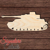 Tank 010 Shape Cutout in Wood