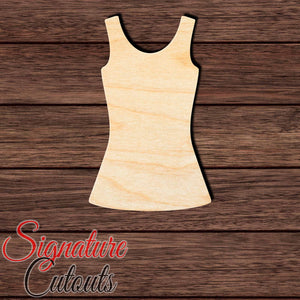 Tank Top Shape Cutout in Wood, Acrylic or Acrylic Mirror - Signature Cutouts