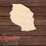 Tanzania Shape Cutout in Wood, Acrylic or Acrylic Mirror - Signature Cutouts