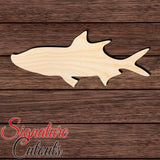 Tarpon Fish en Shape Cutout in Wood, Acrylic or Acrylic Mirror - Signature Cutouts