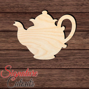 Teapot 001 Shape Cutout in Wood, Acrylic or Acrylic Mirror - Signature Cutouts