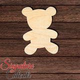 Teddy Bear 001 Shape Cutout in Wood