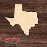Texas State Shape Cutout in Wood, Acrylic or Acrylic Mirror - Signature Cutouts