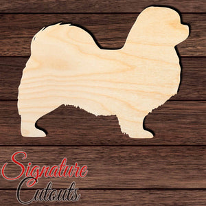 Tibetan Spaniel Shape Cutout in Wood, Acrylic or Acrylic Mirror - Signature Cutouts