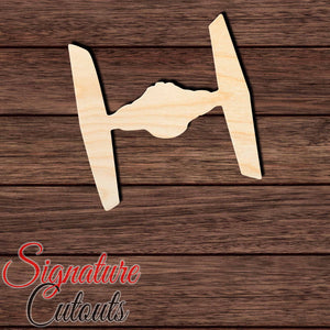 Tie Fighter Ship Shape Cutout in Wood, Acrylic or Acrylic Mirror - Signature Cutouts