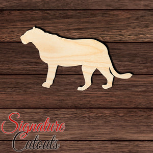 Tiger 001 Shape Cutout in Wood, Acrylic or Acrylic Mirror - Signature Cutouts