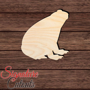 Toad 001 Shape Cutout in Wood, Acrylic or Acrylic Mirror - Signature Cutouts