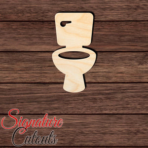 Toilet 001 Shape Cutout in Wood Craft Shapes & Bases Signature Cutouts 