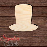 Top Hat 001 Shape Cutout in Wood, Acrylic or Acrylic Mirror - Signature Cutouts