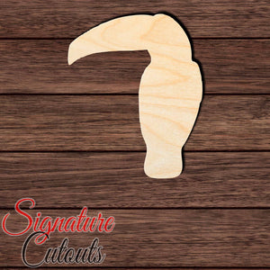Toucan 001 Shape Cutout in Wood, Acrylic or Acrylic Mirror - Signature Cutouts