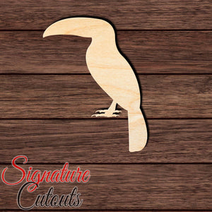 Toucan 002 Shape Cutout in Wood, Acrylic or Acrylic Mirror - Signature Cutouts