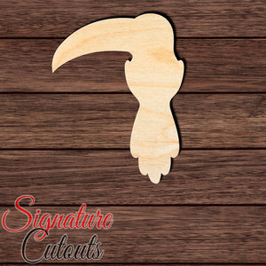 Toucan 003 Shape Cutout in Wood, Acrylic or Acrylic Mirror - Signature Cutouts