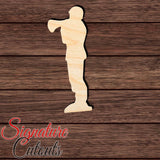 Toy Soldier 007 Shape Cutout in Wood