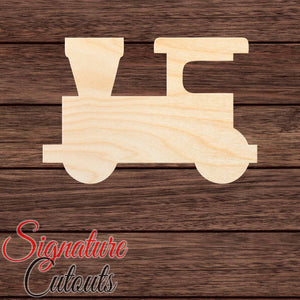 Train 003 Shape Cutout in Wood, Acrylic or Acrylic Mirror - Signature Cutouts