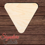 Triangle Rounded 001 Shape Cutout in Wood, Acrylic or Acrylic Mirror Craft Shapes & Bases Signature Cutouts 