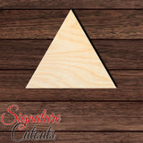 Triangle Shape Cutout in Wood, Acrylic or Acrylic Mirror - Signature Cutouts