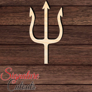 Trident 016 Shape Cutout in Wood, Acrylic or Acrylic Mirror - Signature Cutouts