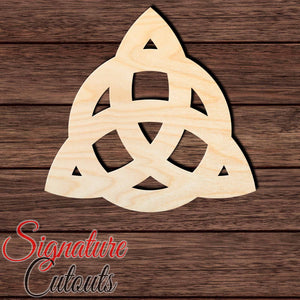 Triquetra Symbol 001 Shape Cutout in Wood, Acrylic or Acrylic Mirror - Signature Cutouts