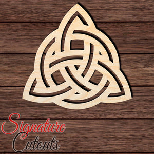 Triquetra Symbol 002 Shape Cutout in Wood, Acrylic or Acrylic Mirror - Signature Cutouts
