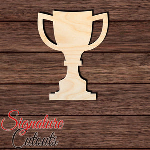 Trophy Cup 003 Shape Cutout in Wood, Acrylic or Acrylic Mirror - Signature Cutouts