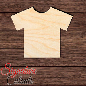 Tshirt Icon 001 Shape Cutout in Wood, Acrylic or Acrylic Mirror - Signature Cutouts