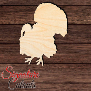 Turkey 004 Shape Cutout in Wood, Acrylic or Acrylic Mirror - Signature Cutouts