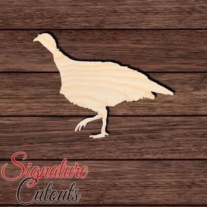 Turkey 006 Shape Cutout in Wood, Acrylic or Acrylic Mirror - Signature Cutouts