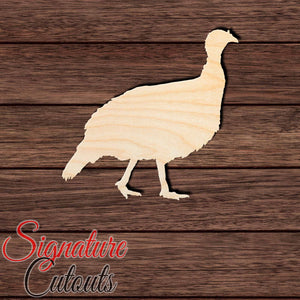 Turkey 007 Shape Cutout in Wood, Acrylic or Acrylic Mirror - Signature Cutouts