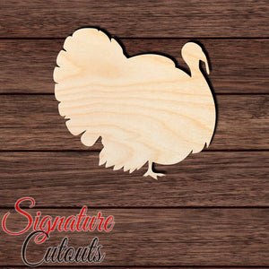 Turkey 010 Shape Cutout in Wood, Acrylic or Acrylic Mirror - Signature Cutouts