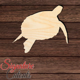 Turtle 002 Shape Cutout in Wood, Acrylic or Acrylic Mirror - Signature Cutouts