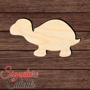 Turtle 007 Shape Cutout in Wood, Acrylic or Acrylic Mirror - Signature Cutouts