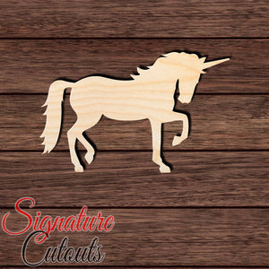 Unicorn 007 Shape Cutout in Wood, Acrylic or Acrylic Mirror - Signature Cutouts
