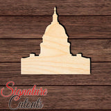 US Capitol 002 Shape Cutout in Wood, Acrylic or Acrylic Mirror - Signature Cutouts