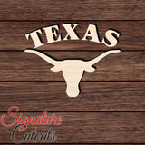 UT Texas Logo Shape Cutout in Wood, Acrylic or Acrylic Mirror - Signature Cutouts