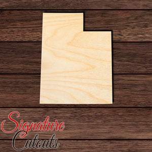 Utah State Shape Cutout in Wood, Acrylic or Acrylic Mirror - Signature Cutouts
