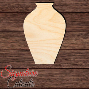 Vase 004 Shape Cutout in Wood, Acrylic or Acrylic Mirror - Signature Cutouts