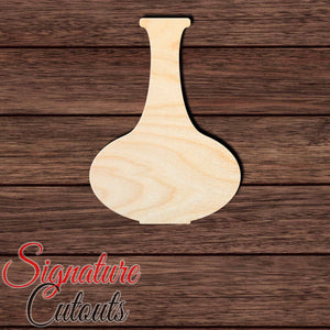 Vase 016 Shape Cutout in Wood, Acrylic or Acrylic Mirror - Signature Cutouts