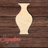 Vase 020 Shape Cutout in Wood